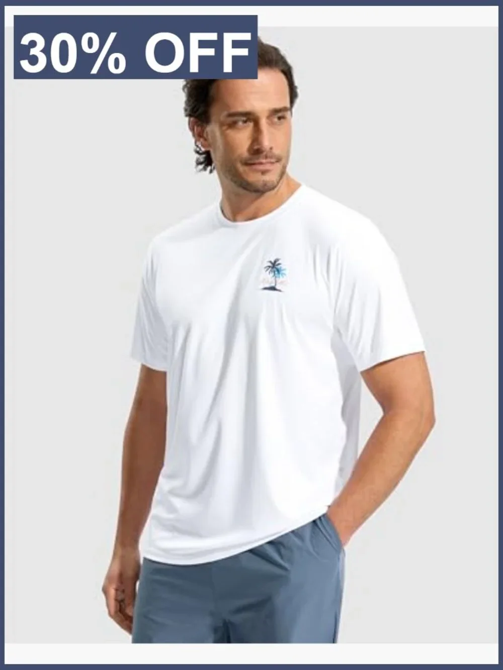 Men's UPF 50+ Sun Protection Fishing Shirt Short Sleeve Quick Dry Lightweight